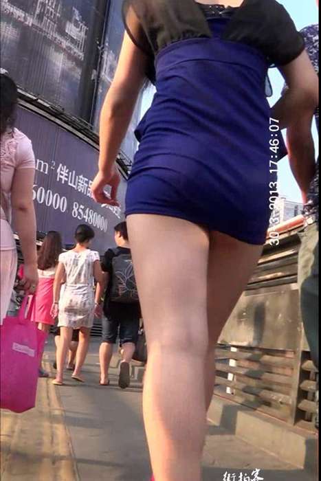 [街拍客视频]jx0355 高跟配超短裙美女腿长又美